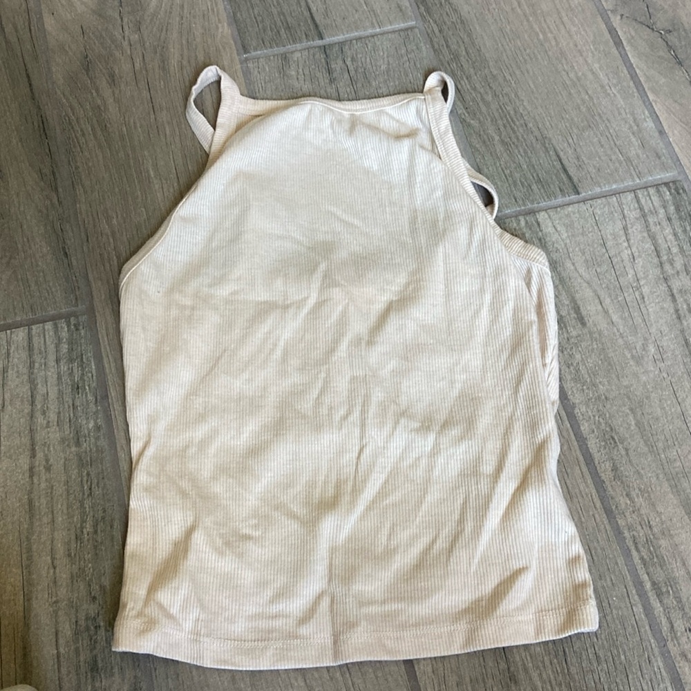 Polkadots and moonbeams ribbed tank top